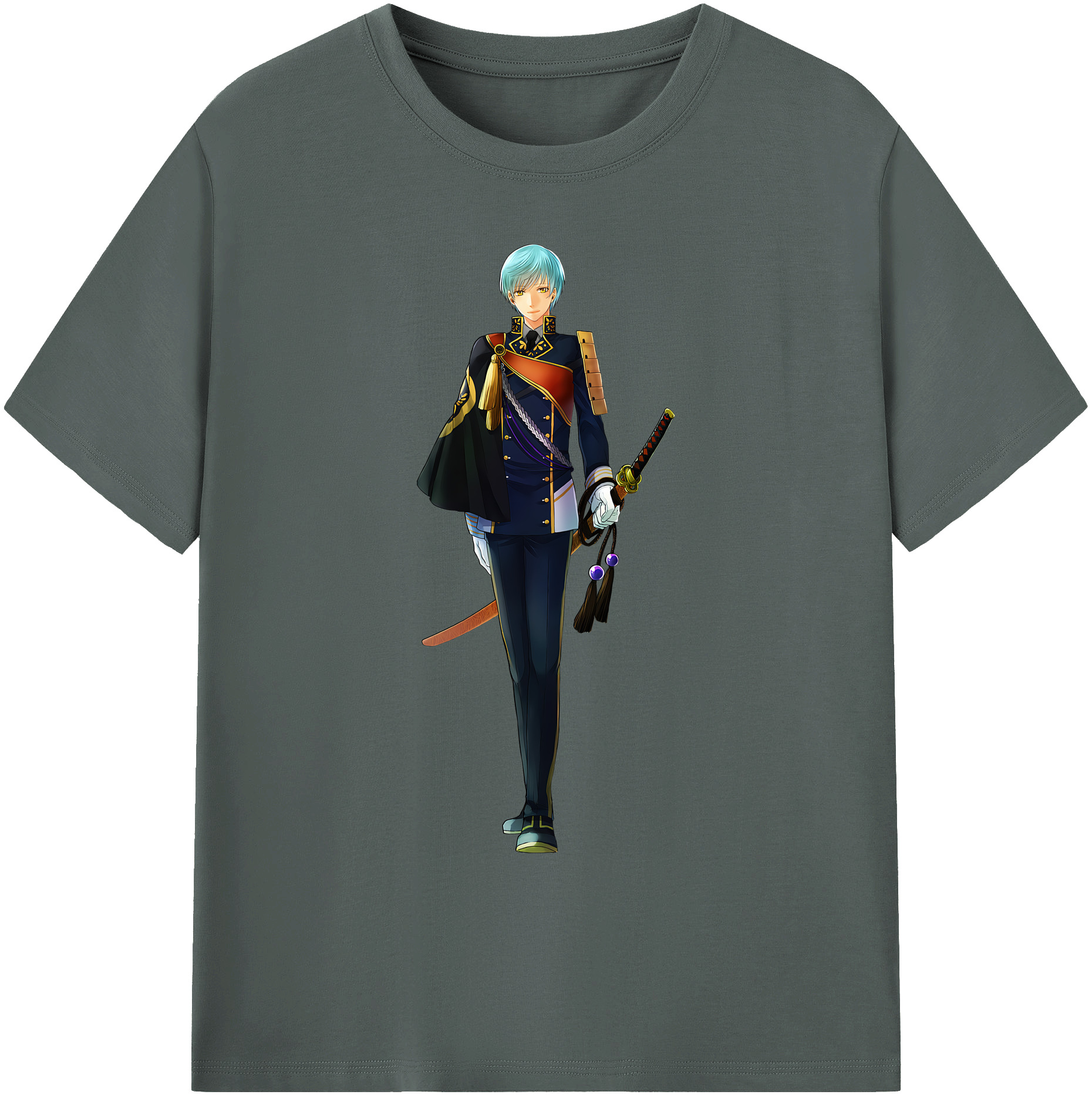 （画像用） 刀剣乱舞 Touken Ranbu 綿100％ メンズ半袖Tシャツ｜肌触りやわらか＆通気性